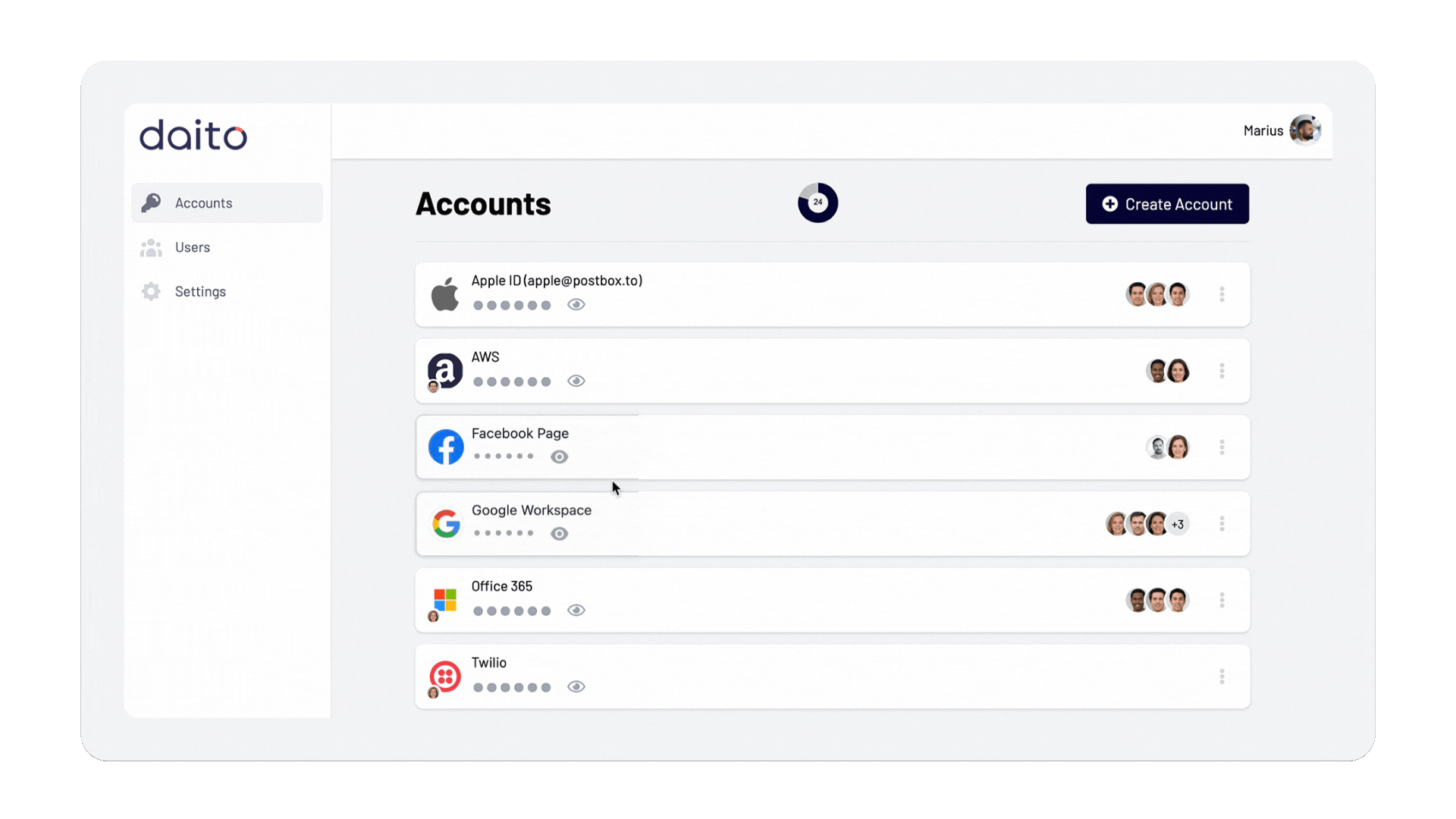 Daito Dashboard